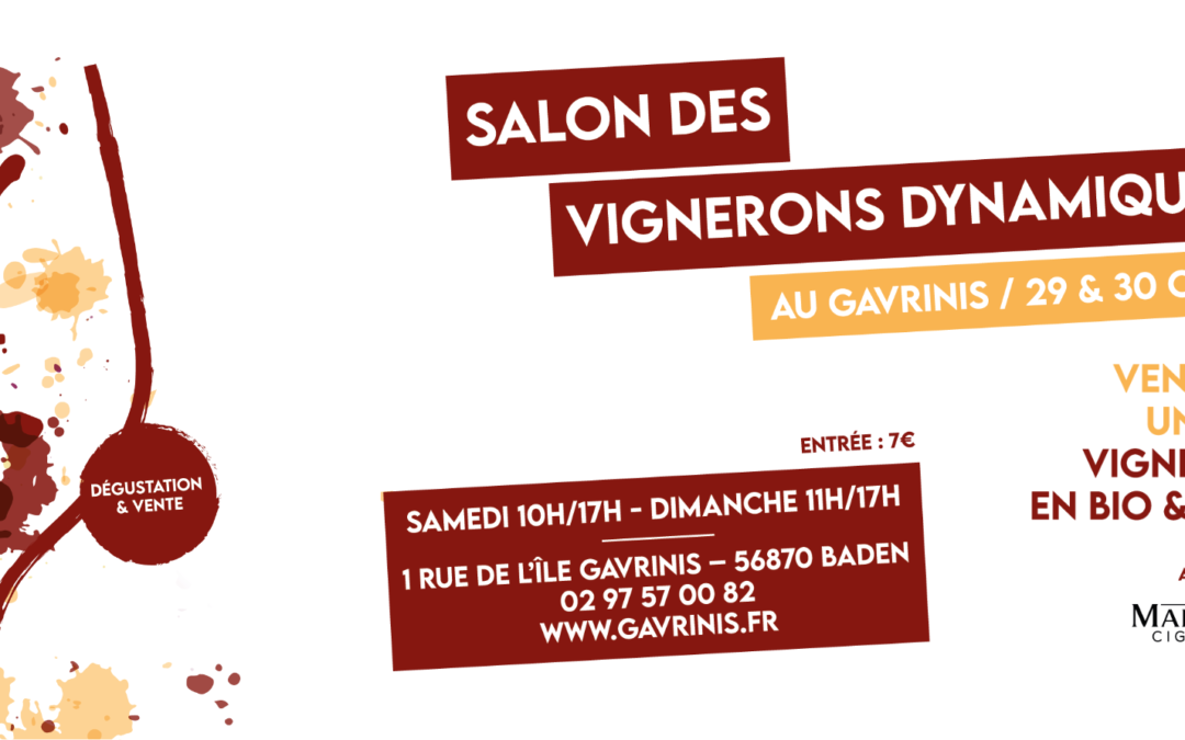 Le Salon des Vignerons dynamiques revient les 29 et 30 octobre 2022